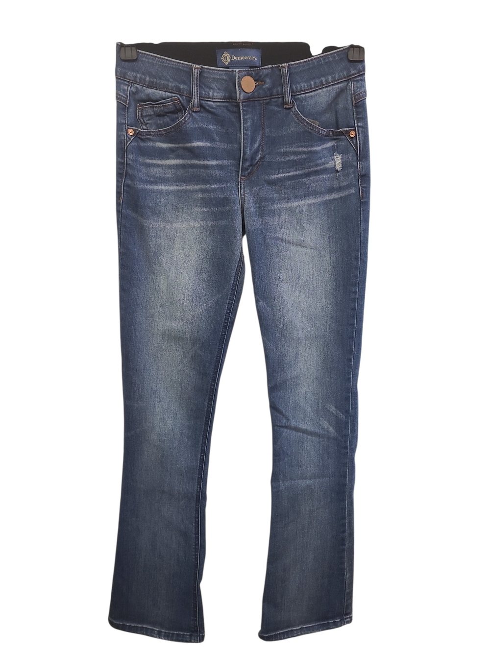 Democracy Ab Solution Bootcut Jeans Size 2 Medium Wash Stretch Denim - Picture 2 of 6